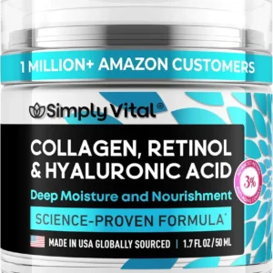 SimplyVital Collagen, Retinol & Hyaluronic Acid Cream -